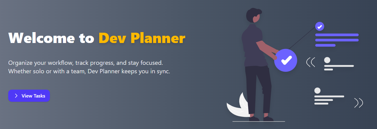 Dev Planner app screenshot